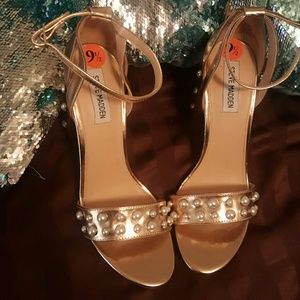 Steve madden rose gold heels